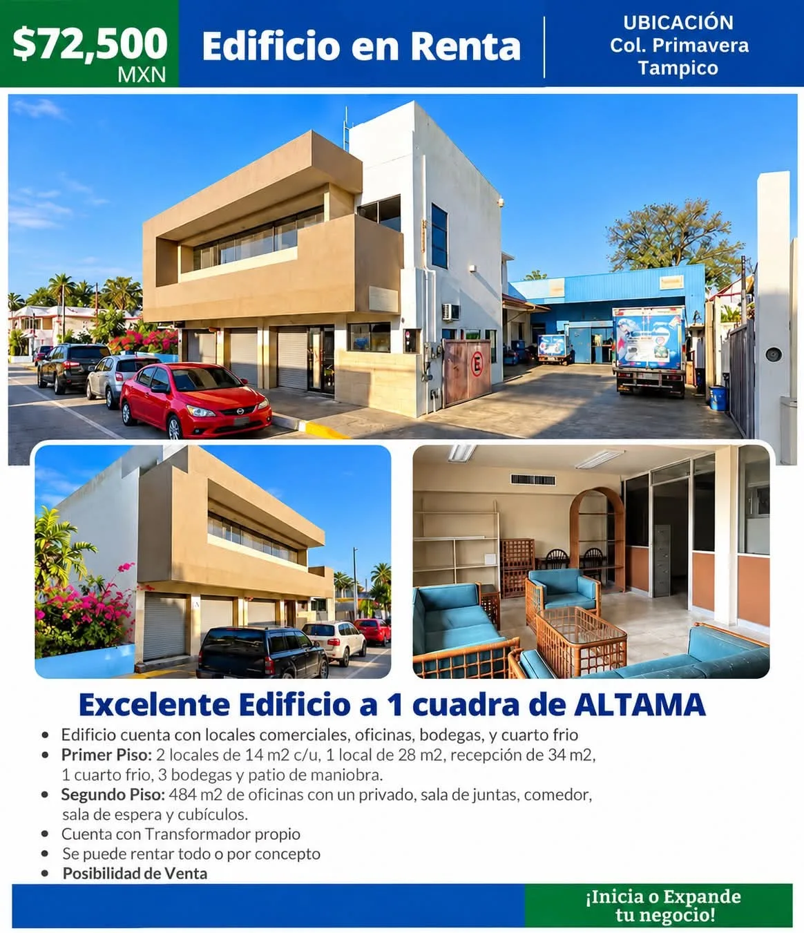 Local comercial en renta en col primavera, Tampico